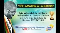 Christian Mpondo- Déclamation à la Nation – Vidéo officielle- (Prix National FENAC, Bertoua 2018).