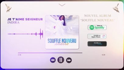 Indira – Je T’aime Seigneur (Album Souffle Nouveau, Piste 2)